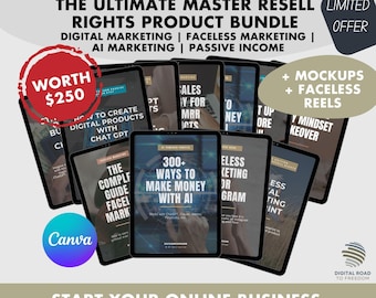 The Ultimate PLR & MRR Business Bundle +20  Digital Products + Bonuses | Digital Marketing Done for You Products | AI and Faceless Marketing