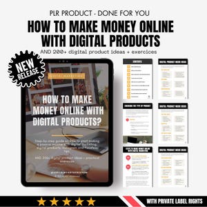 How to make money online with Digital Products | PLR Resell Product | Digital Marketing Ebook with Private Label Rights | 200 Product Ideas