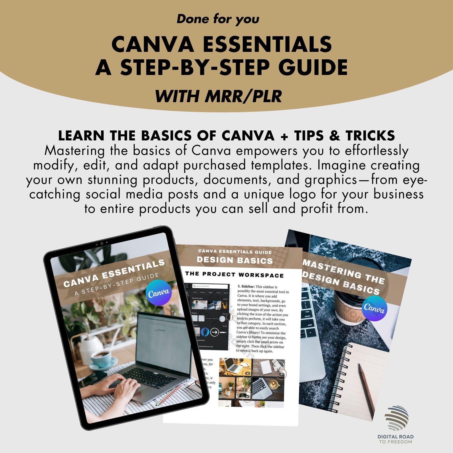 Canva Guide With Master Resell Rights (MRR) - PLR Digital Product ...