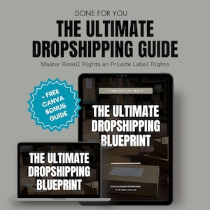 The Ultimate Dropshipping Blueprint - Dropshipping Guide with Master Resell Rights - Done for You product - Digital Marketing