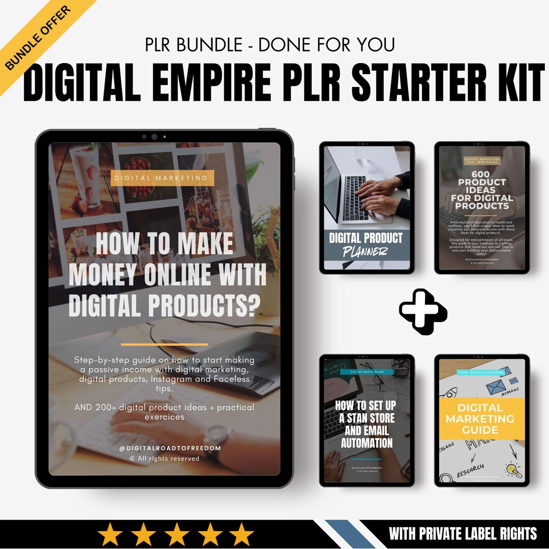 Digital Empire PLR Starter Kit | 5 Done-for-you Products | Resell ...