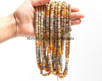 Cuentas Heishi de abejorro: cuentas de arandela de 5,5-6 mm, tira de 16 pulgadas