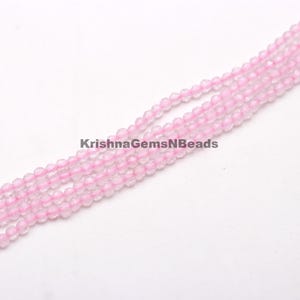 Natural Pink Morganite Round Shape Beads, 2 MM Light Pink Morganite TINY Beads, 13&quot; Morganite Micro Faceted Balls Beads Wholesaler