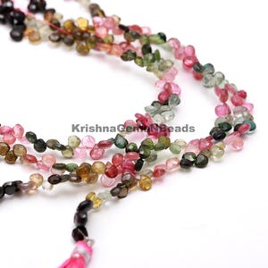 AAA Multi Tourmaline Faceted Heart Shape Briolletes, Natural Tourmaline Beads, Multi Tourmaline Faceted Beads, Multi Tourmaline Heart Beads