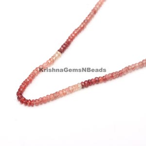 Perles andésines AAA à facettes, 4-4,5 mm pour la fabrication de bijoux, perles semi-précieuses andésine rondelles pour la fabrication de bijoux