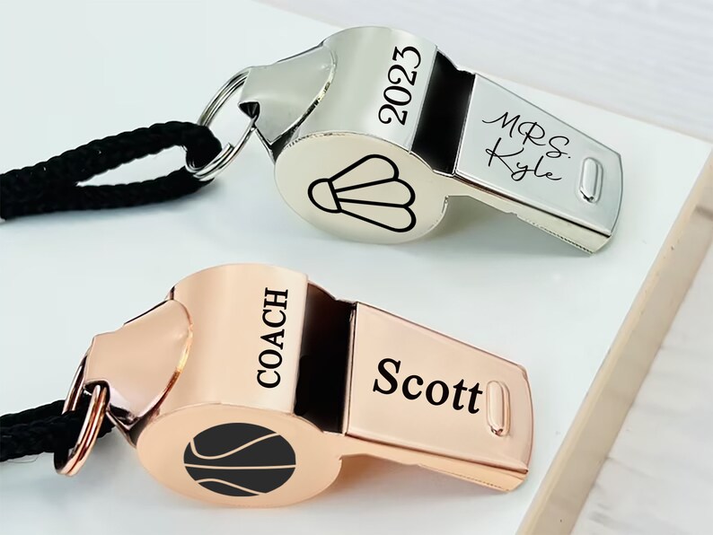 Custom Coach Whistlepersonalized Teacher Lanyard Whistle Etsy