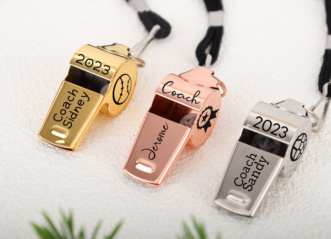 Custom Coach Whistlepersonalized Teacher Lanyard Whistle Etsy
