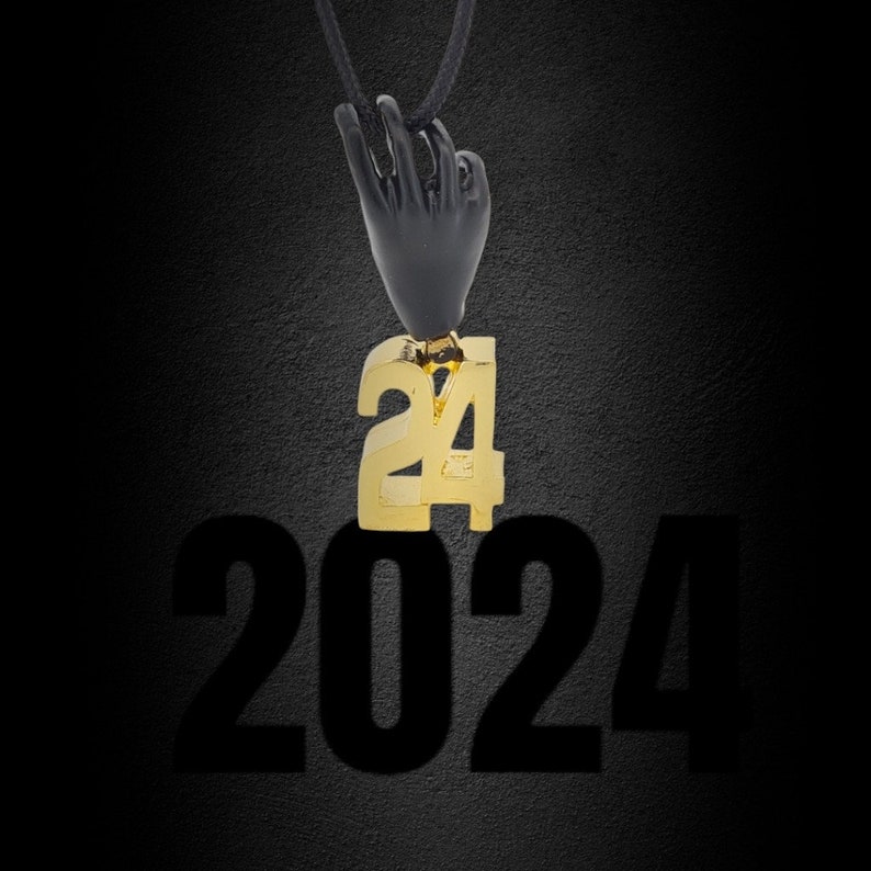 2024 Necklace Charm Made of Brass 2024 Charm Chrismas Gift Etsy