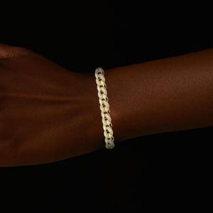 Gold plated silver bracelet  -Statement Jewellery - Birthday Jewelry Gift - Sterling Silver - Gift for her - Thick chain bracelet