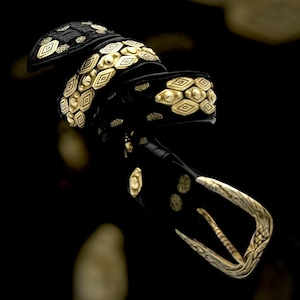 Black Studded Belt it’s Decorate with 3 Row studs Unique Design  With solid Brass and Genuine Leather Handmade by EagleflyCreations