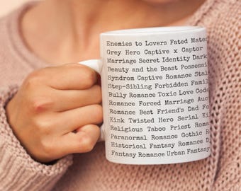 Spicy Book Trope Mug - Dark Romance, Smut & Fantasy Reader Gift