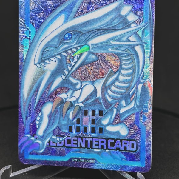 Dragón Blanco de Ojos Azules - Centro de Campo - Tarjeta personalizada - Orica