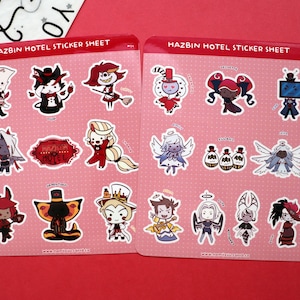 Cute Hazbin Hotel Vinyl Sticker Sheet