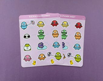 Chibi R.E.P.O Vinyl Sticker Sheet