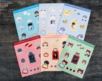 Love and Deepspace Chibi Vinyl Sticker Sheet