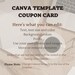 Small Business Coupon Card Template, Editable Discount Gift Card ...