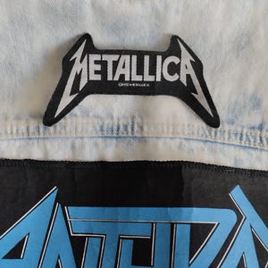 Metallica 1993, laser cut sew on patch Vintage 90s Metallica 1993©, original official merchandising. amazing patch for amazing denim jacket