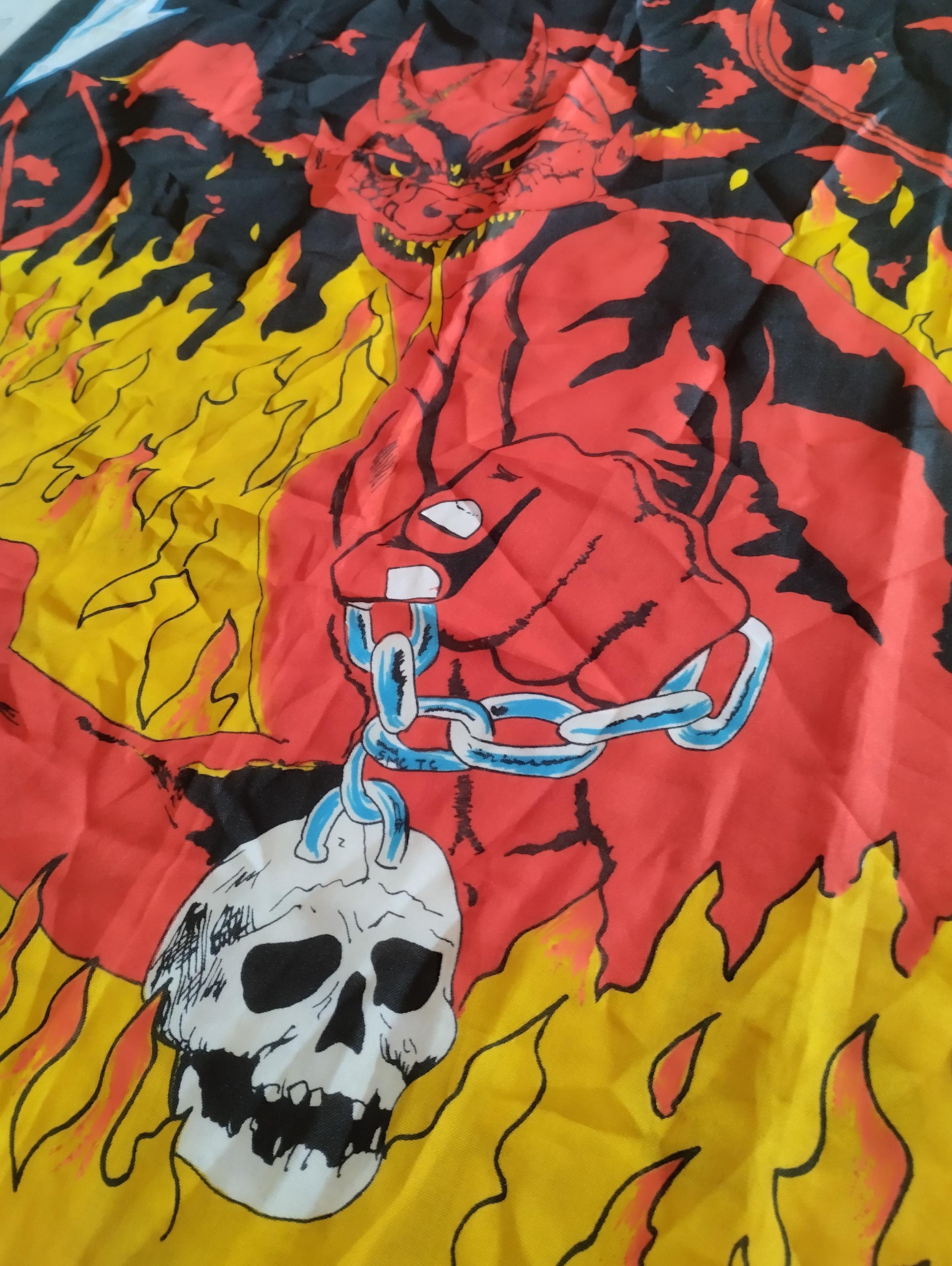 Metallica Jump in the Fire Flag Vintage 80s,©london, Very Good 