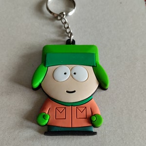 South Park Kyle Broflovski Rubber Schlüsselanhänger, Vintage 2000, originale offizielle Vintage Comedy Central TM 2000, tolles Geschenk für Fans großer SP