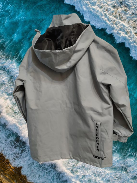 90s OCEAN PACIFIC Tech Shell Jacket グレー California Pacific
