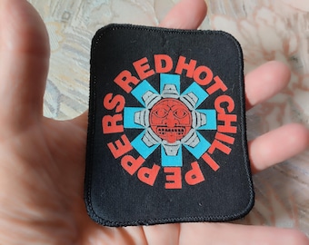 RHCP, red hot chili peppers vintage 90s sew on patch, deadstock never used. Logo band, amazing patch for amazing jacket. Very good condition