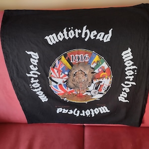 Motorhead 1916, vintage 90s bandana original 1991 Motorhead © made in England, amazing gift for fans great band rock heavy metal Motorhead!