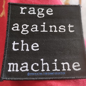 RATM 1994、Rage against the machine 縫い付けパッチ ヴィンテージ 90年代 公式グッズ Giant ratm 1994 ©、イギリス製、デッドストック品！