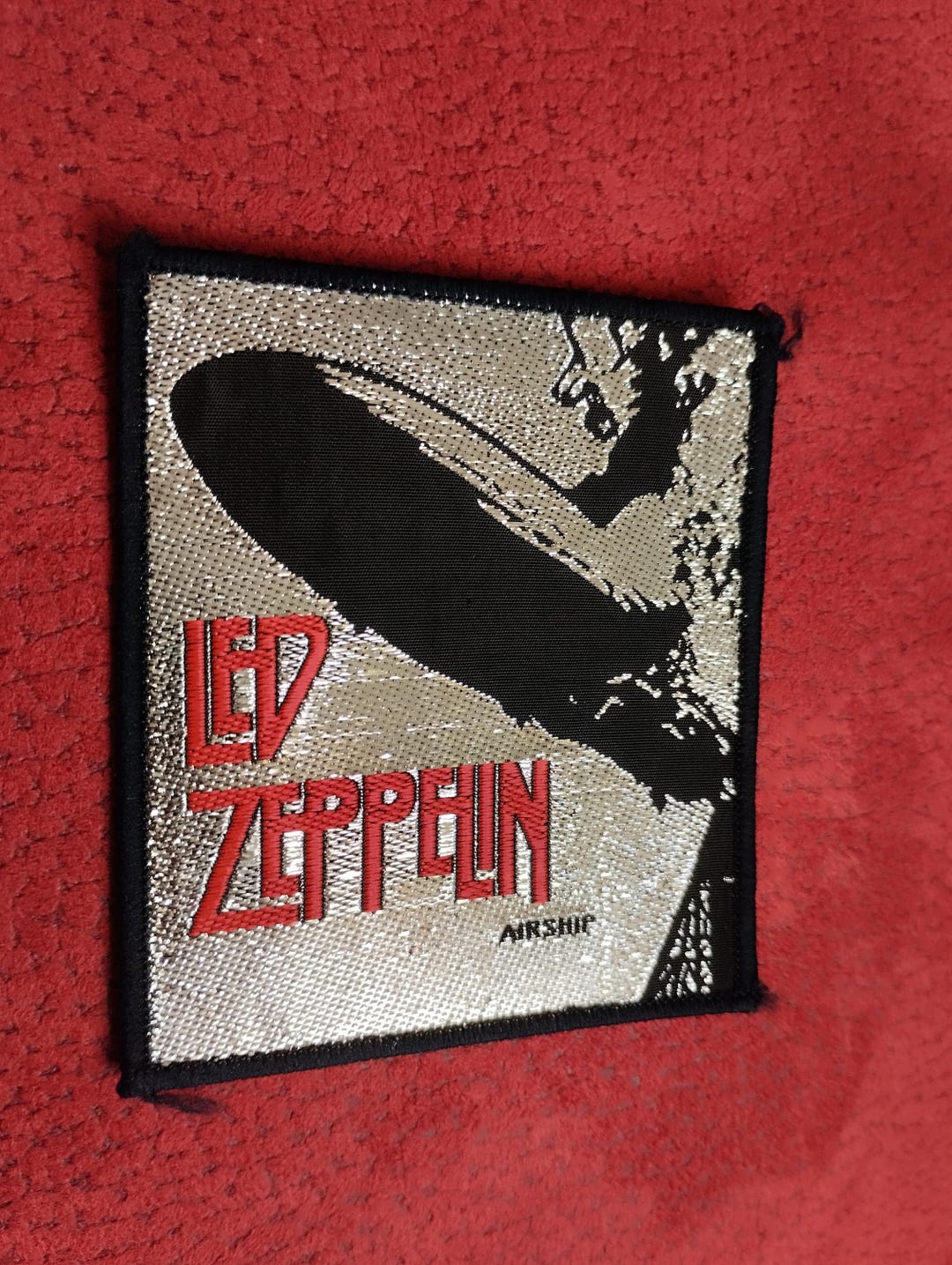 Led Zeppelin Relics Led Zeppelin Vintage 80S Patch in Silver Thread. Deadstock Vintage 80s ...