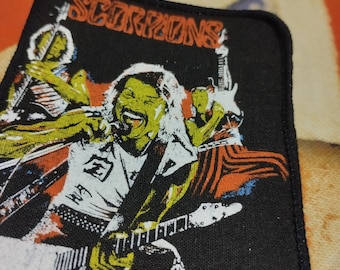 Scorpions vintage 80S patch, sew on patch genuine vintage 80s, deadstock, amazing gift for fans great band heavy metal Scorpions, for you!
