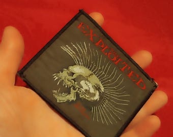 The Exploited, 1996 originele officiële merchandising vintage jaren 90, geweldig cadeau voor fans geweldige punkband The Exploited, vernietigde patch