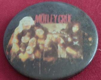Motley Crue Shout at the Devil vintage 80S pin, extra rare item for real collectors vintage relic of the legendary band Motley Crue for you