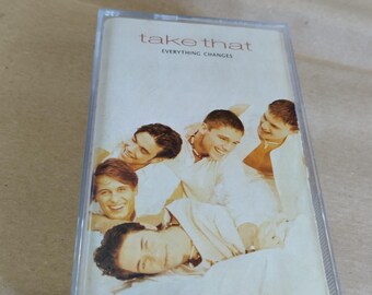 Take That, everything changes 1993, MC music cassette tape vintage 90s, original official, BMG, amazing gift for fans great band Take That