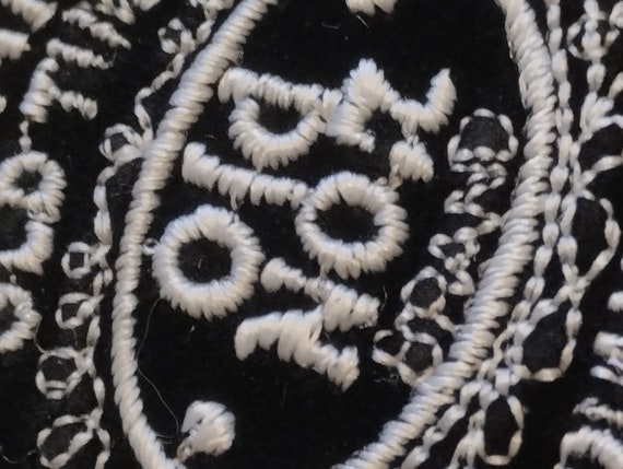 Jack Daniel s, vintage 90s embroidered on velvet … - image 5
