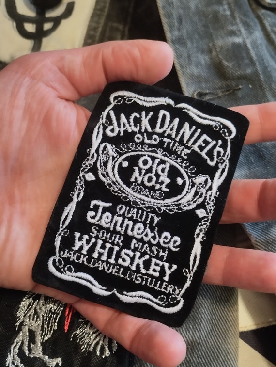 Jack Daniel s, vintage 90s embroidered on velvet … - image 6
