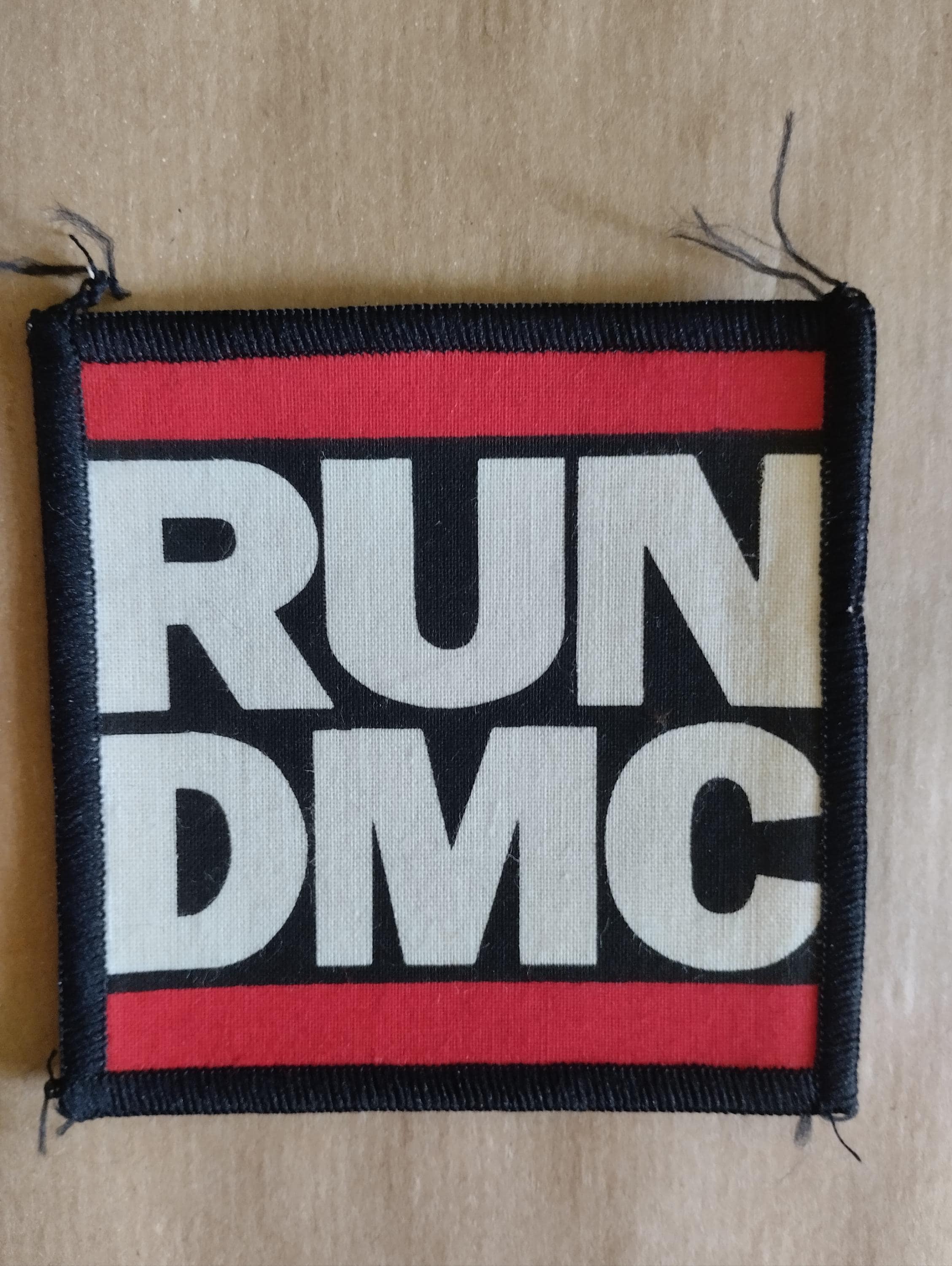 RUN DMC, vintage 80s print sew on patch, old school patch, amazing gift for fans great hip hop rap band Run Dmc for your bomber jacket