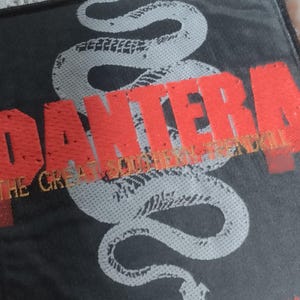 Pantera vintage 1996 , used sew on patch, the great southern trend kill, snake Original official merchandising.For your collection or jacket