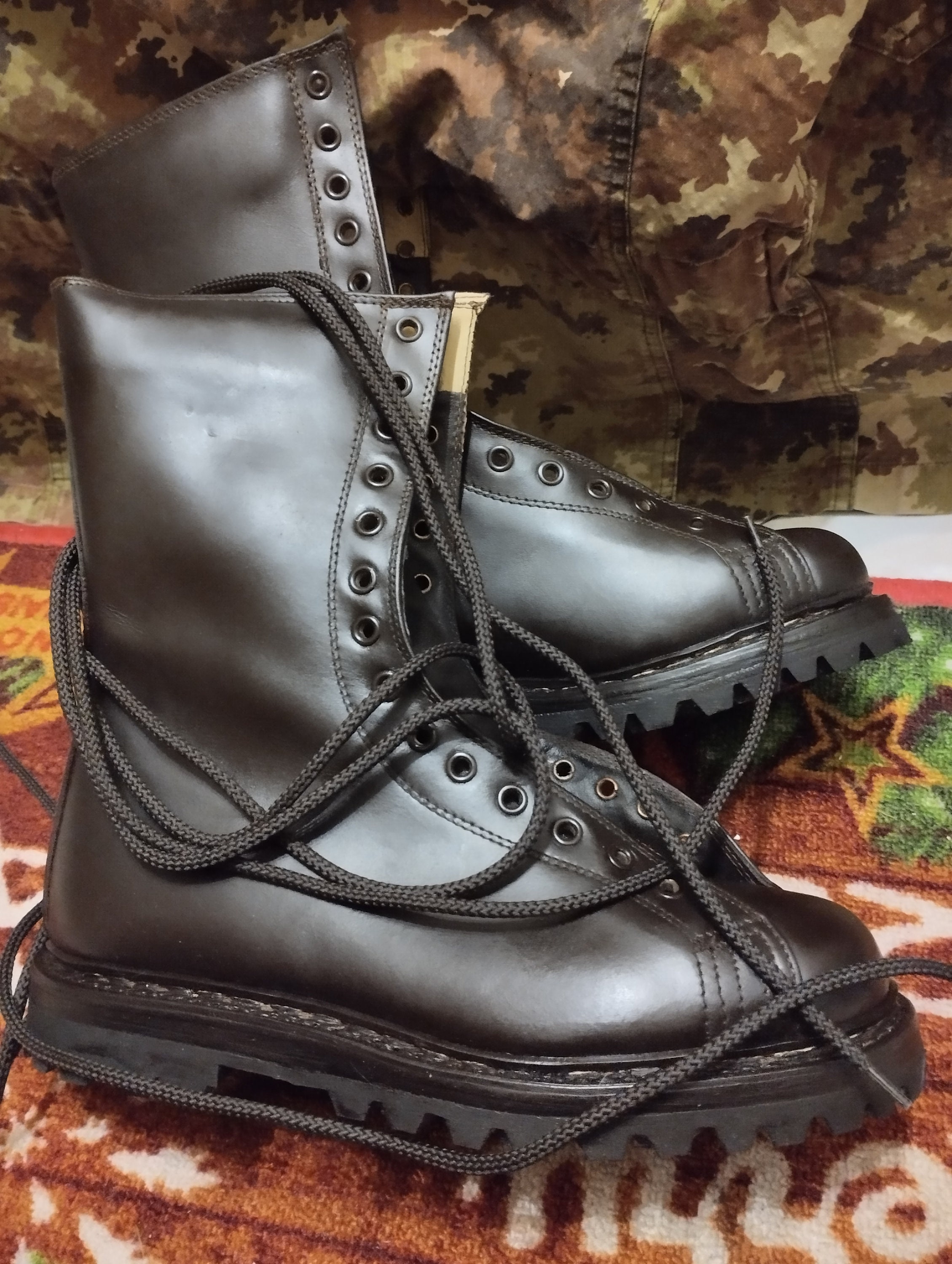 Combat Boots Italian Army 1998 Dedstock, Paratroopers Combat Boots Italian Army 1998 Dedstock, Paratroopers
