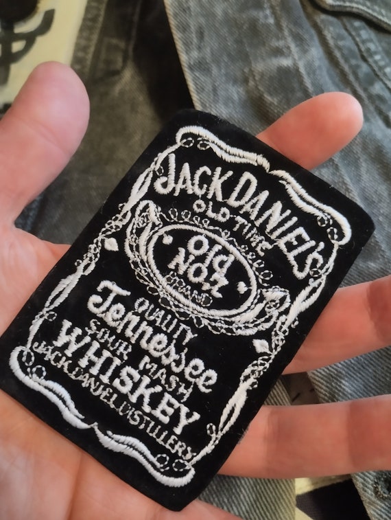 Jack Daniel s, vintage 90s embroidered on velvet … - image 3