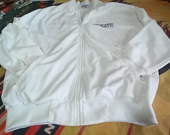 Muratti Time, vintage end 80s early 90s gym jacket, tennis trofeo italiano, Size M, zipper, fitness jacket, extra rare item for real collect