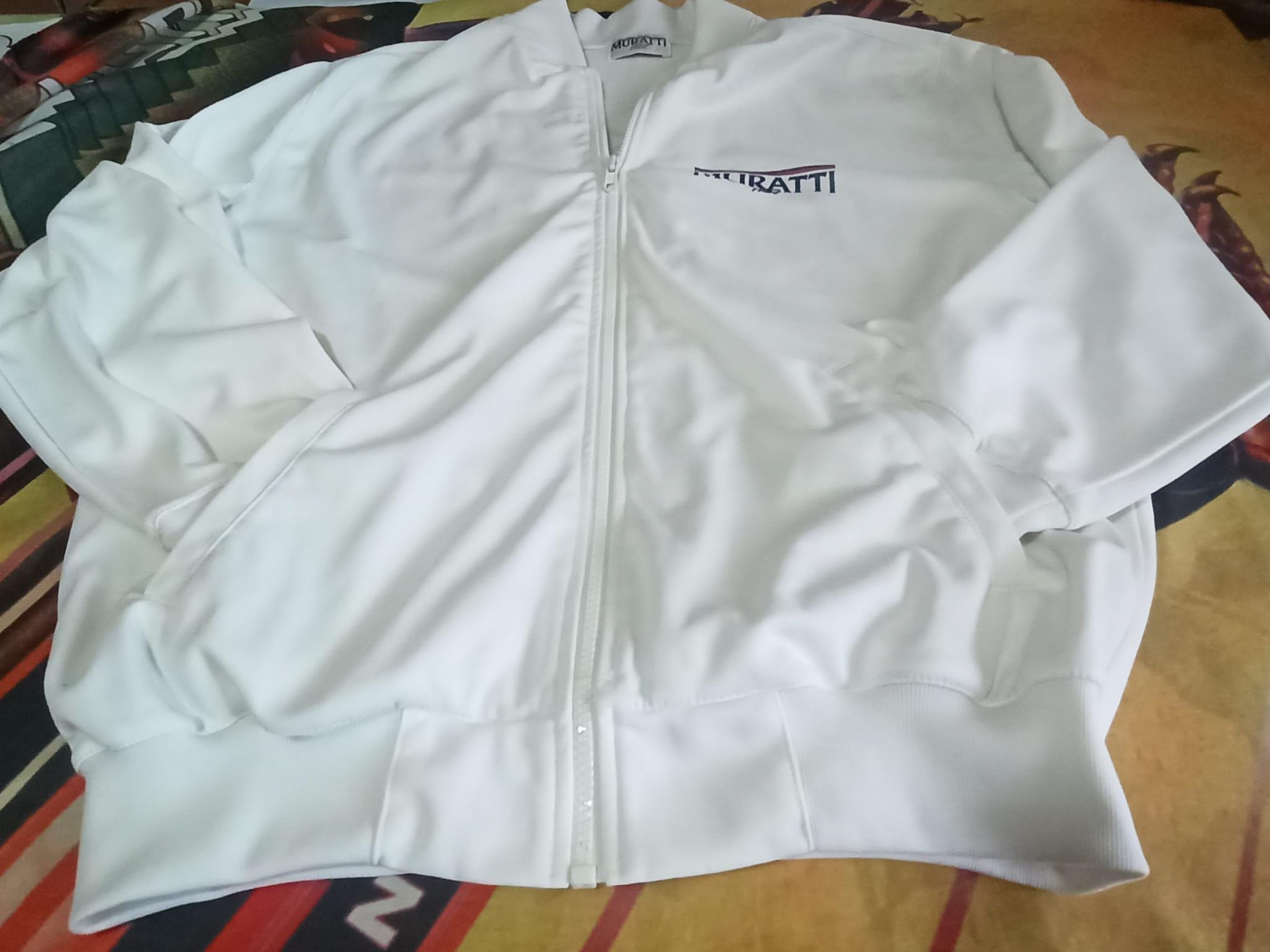 Muratti Time, vintage end 80s early 90s gym jacket, tennis trofeo italiano, Size M, zipper, fitness jacket, extra rare item for real collect