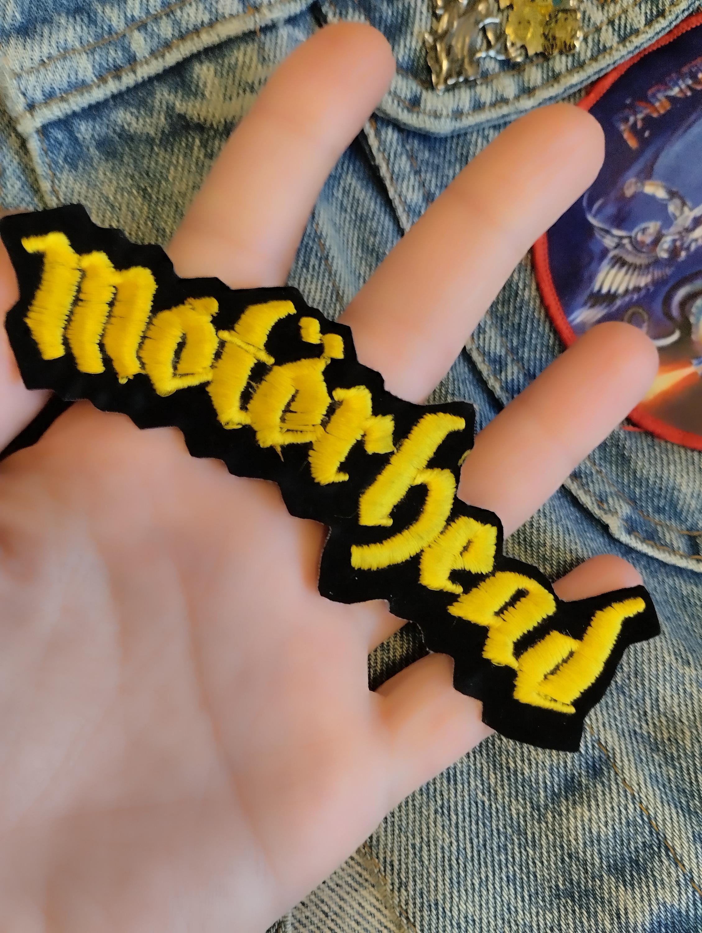 Motorhead, Used Sew On, Iron on Patch, Logo Motorhead, Embroidered on ...