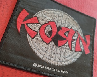 Korn, 2000 sy-på-lapp vintage begagnad, extra sällsynt objekt för riktiga samlare vintage lapp, original officiell merchandising KORN. Mycket bra
