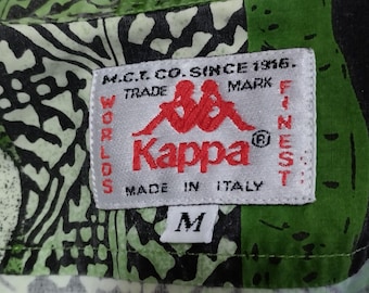 Kappa Vintage 90s Etnic Afro Button Shirt, Short Sleeve