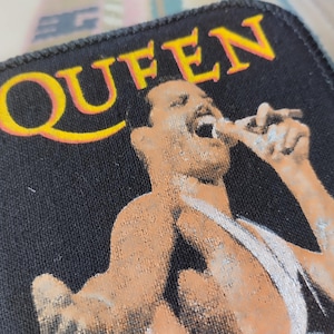 Freddie Mercury Queen, vintage 80-tals sy-på-lapp, oanvänd deadstock. Fantastisk present till fans av det fantastiska rockbandet Queen, till din rockjacka.