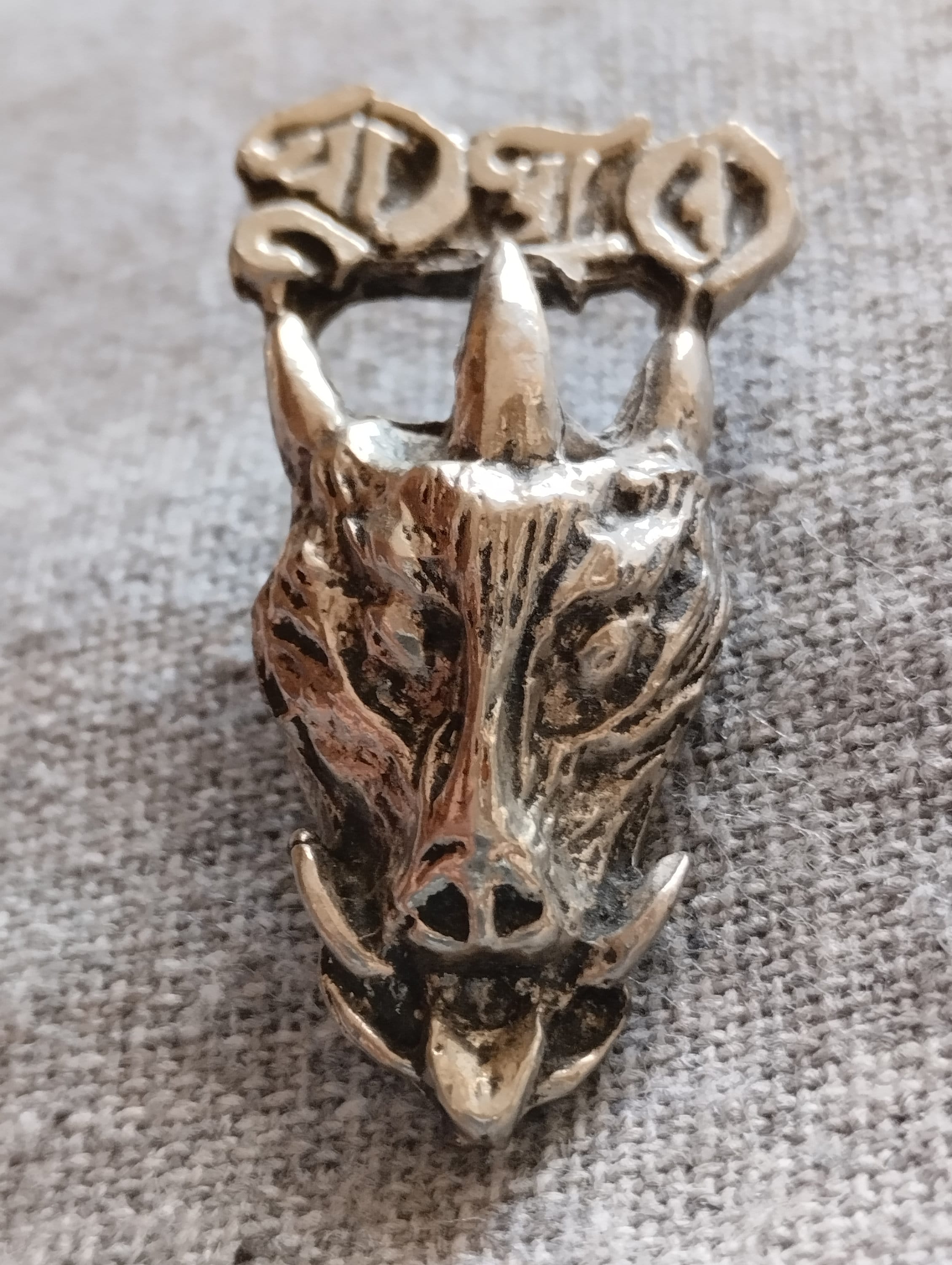 DIO Vintage 80s Cast Metal Pin Bootleg Demon, Amazing Gift for Fans ...