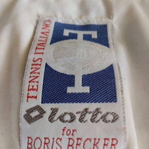 Marque Boris Becker vintage des années 90, veste de sport tennis, taille L, vêtements de sport Lotto. Cadeau incroyable pour les fans de tennis Boris Becker des années 90. Bien image 4