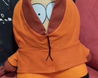 Kenny McCormick South Park vintage 2001, peluche de 13 pulgadas, ya lavado en seco con espuma y desinfectado con spray antiséptico, coleccionistas de marionetas