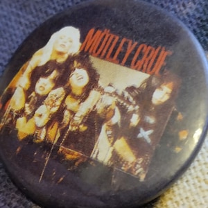 Motley Crue Shout at the Devil vintage 80S pin, extra rare item for real collectors vintage relic of the legendary band Motley Crue for you