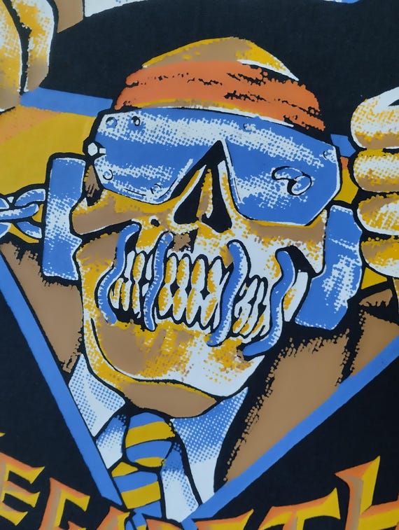 Megadeth Vintage 80S Backpatch Iron on Print, for True Collectors