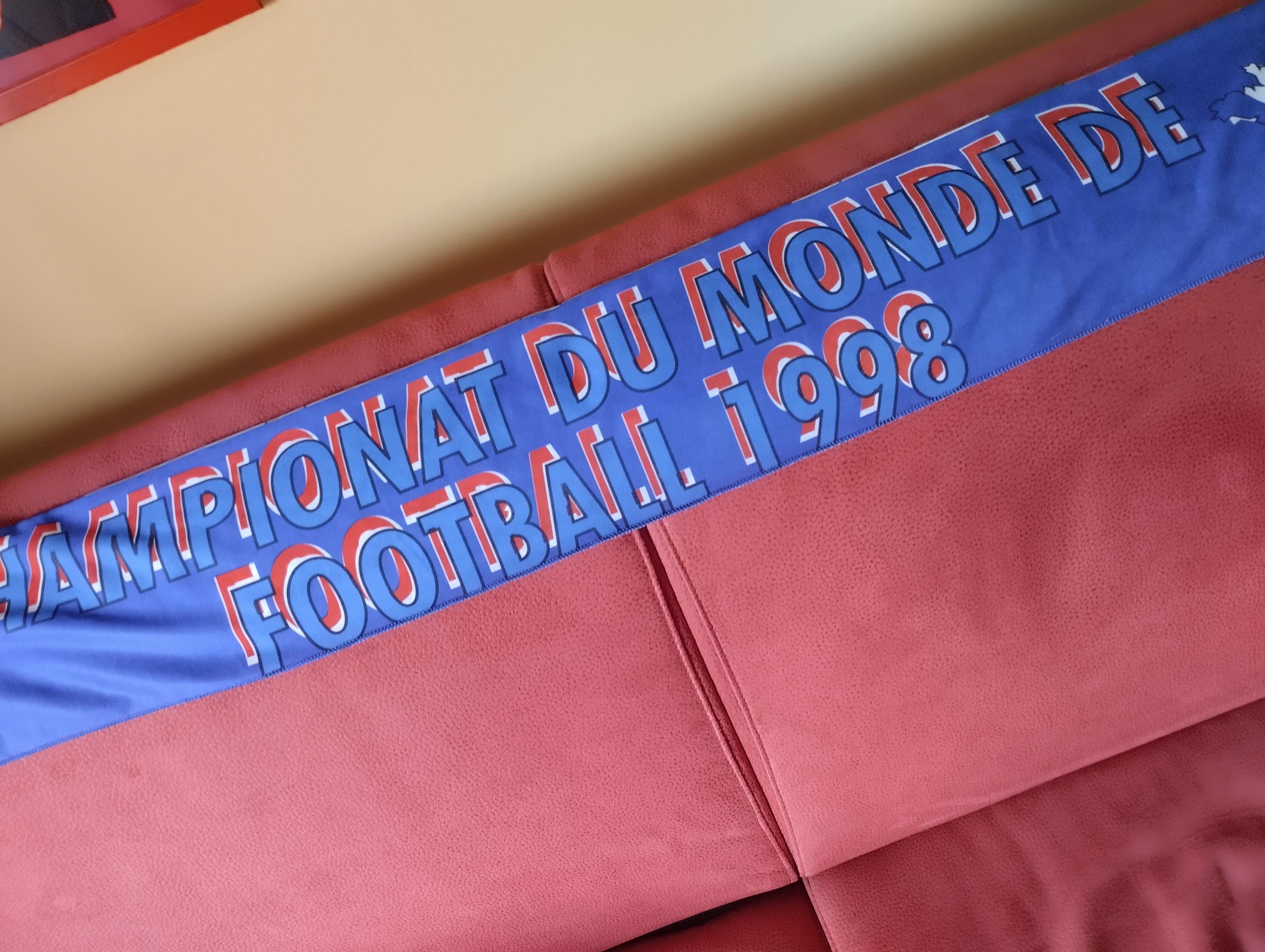 Écharpe Officielle Equipe De France - Coupe Du Monde 1998 - FFF - Vintage